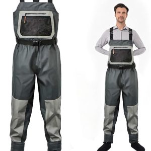 Fishing Waders for Men, Waterproof Chest Waders with Neoprene Stockingfoot Breathable Waders for Fly Fishing &Hunting